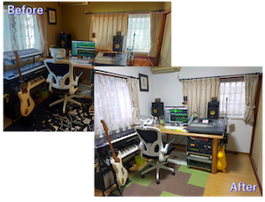 自室の改装:新旧の写真